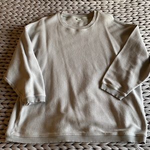 Aerie oversized corded crew sweatshirt XL